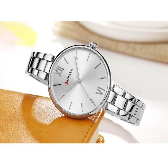 CURREN Original Brand Stainless Steel Band Wrist Watch For Couples With Brand (Box & Bag)