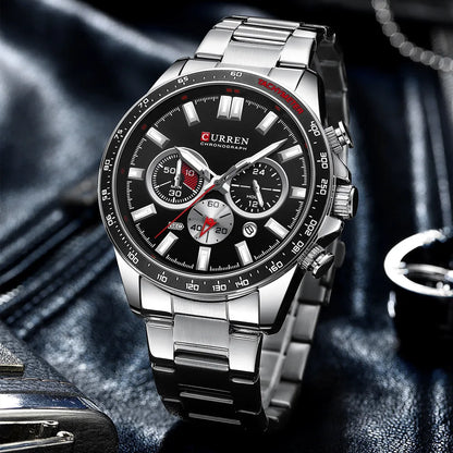 CURREN 8418 Steel Strap Watch
