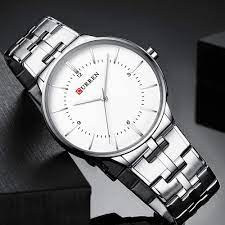 CURREN Original Brand Stainless Steel Band Wrist Watch For Couples With Brand (Box & Bag)